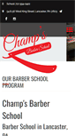 Mobile Screenshot of champsbarberschool.com